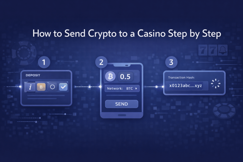 How to Send Crypto to a Casino Step by Step