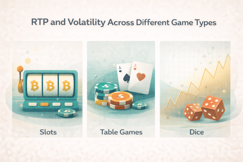 RTP and Volatility Across Different Game Types